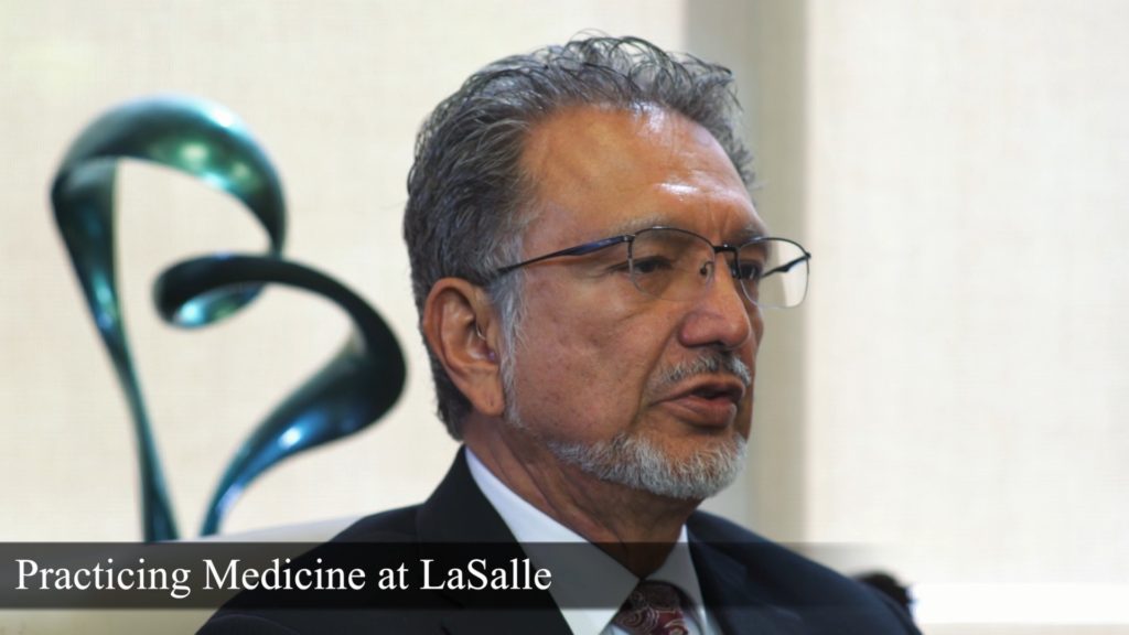 “Nobody will ever regret moderation,” says Dr. Albert Arteaga, Chair of LaSalle Medical Associates.